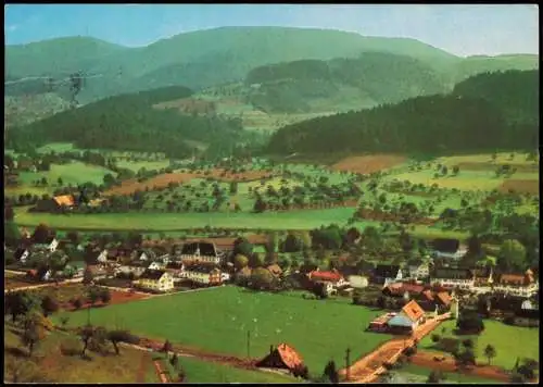 Ansichtskarte Zell am Harmersbach Blick auf Unterharmersbach 1973