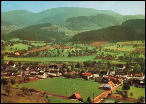 Ansichtskarte Zell am Harmersbach Panorama von 7611 Unterharmersbach 1970