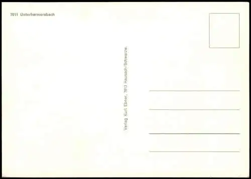 Ansichtskarte Zell am Harmersbach Panorama von 7611 Unterharmersbach 1970