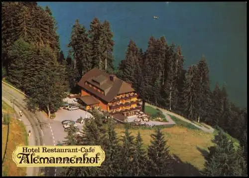 Hinterzarten Hotel Restaurant-Cafe Alemannenhof aus der Vogelschau 1994