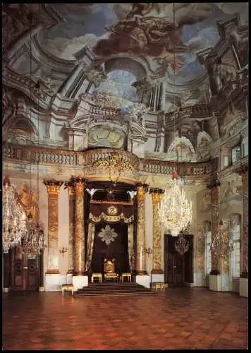 Ansichtskarte Ludwigsburg Residenzschloss - Ordenssaal im Ordensbau 1980