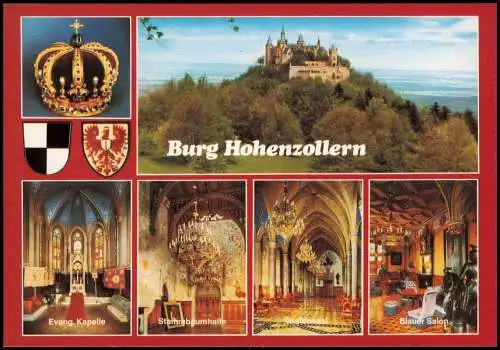 Ansichtskarte Hechingen Burg Hohenzollern (Mehrbildkarte) 1990