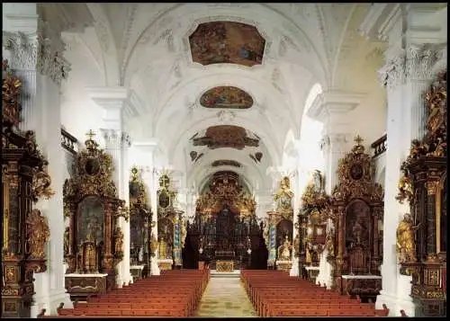 Kirche (Gebäude allgemein) Rheinau Innenansicht Klosterkirche 1980