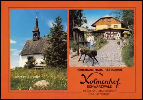 Furtwangen (Schwarzwald) Mehrbildkarte Höhengasthaus Kolmenhof 1994