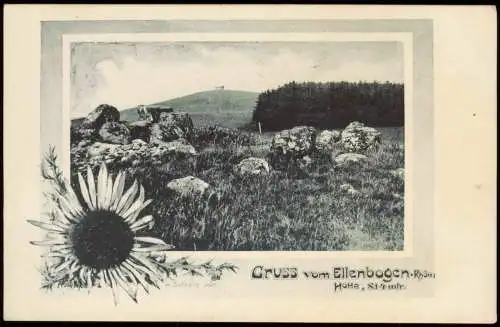 AK 
Thüringen  Ellenbogen Rhön Sonnenblume 1911  LK Schmalkalden Meiningen