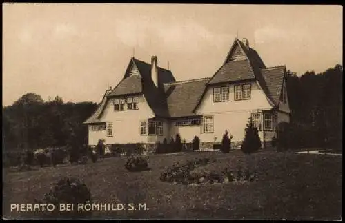 Ansichtskarte Römhild-Gleichberge Haus PIERATO 1918