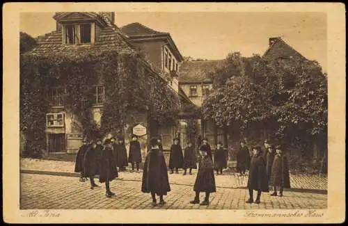 Ansichtskarte Jena Fromannsches Haus mit Kurrende Sänger 1932