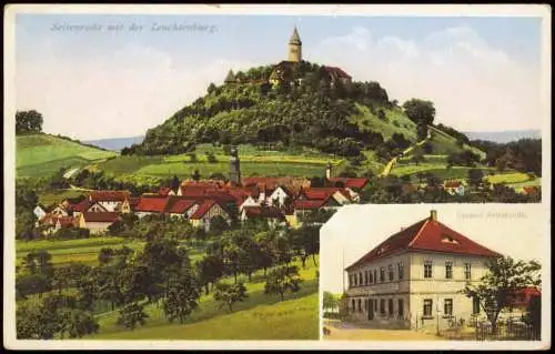 Ansichtskarte Seitenroda 2 Bild Leuchtenburg Gasthof 1928