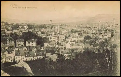 Ansichtskarte Jena Blick von der Bismarckhöhe 1912