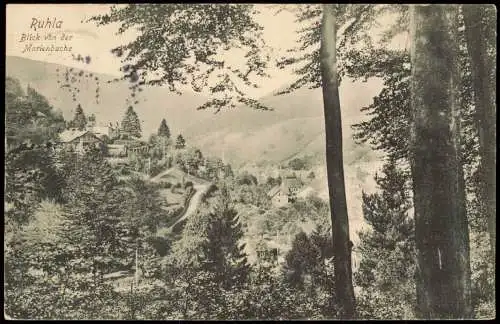 Ansichtskarte Jena Blick von der Marienbuche 1908  gel. Bahnpoststempel