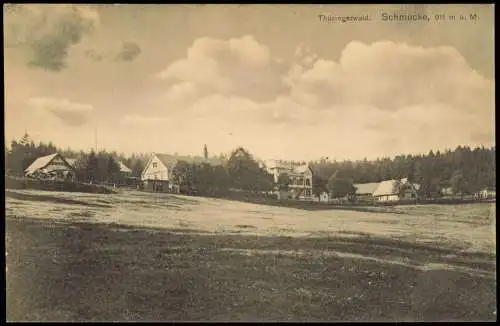 Ansichtskarte Gehlberg Schmücke-Thüringer Wald Häuser 1926