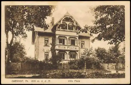 Ansichtskarte Oberhof (Thüringen) Villa Flora 1926