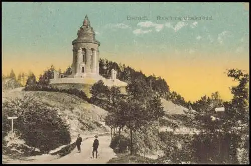 Ansichtskarte Eisenach Stimmungsbild Weg zum Burschenschaftsdenkmal 1916