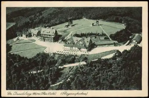 Ansichtskarte Brotterode Luftbild Großer Inselberg Thüringer Wald 1928