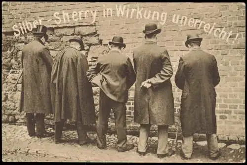 Nordhausen Silber Sherry in Wirkung unerreicht! Werbe AK Otto Stolberg 1913