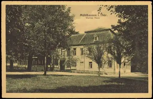 Ansichtskarte Mühlhausen (Thüringen) Weißes Haus 1928