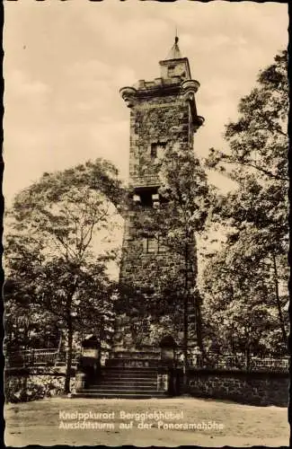 Bad Gottleuba-Berggießhübel Stadtteilansicht Aussichtsturm   DDR Postkarte 1961