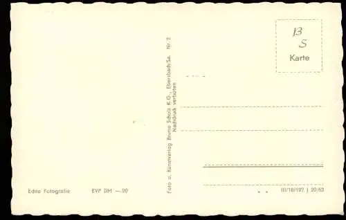 Bad Gottleuba-Berggießhübel Stadtteilansicht Aussichtsturm   DDR Postkarte 1961