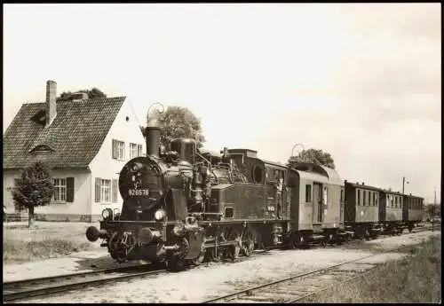 DDR Foto Sammelkarte Thema Dampflokomotive der Altmärkischen Eisenbahn AG 1970