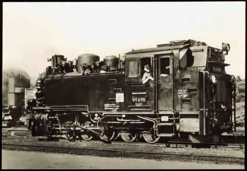 DDR Foto Sammelkarte Dampflokomotive Strecke Radebeul Moritzburg Radeburg 1967