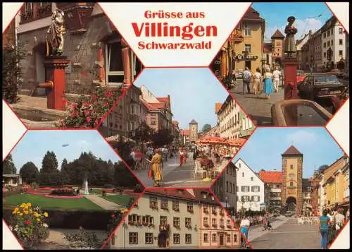 Villingen-Villingen-Schwenningen Mehrbildkarte mit Ortsansichten 1992/1984