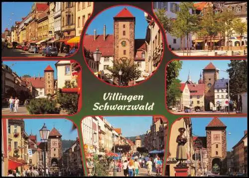 Villingen-Villingen-Schwenningen Mehrbildkarte mit div. Ortsansichten 1988