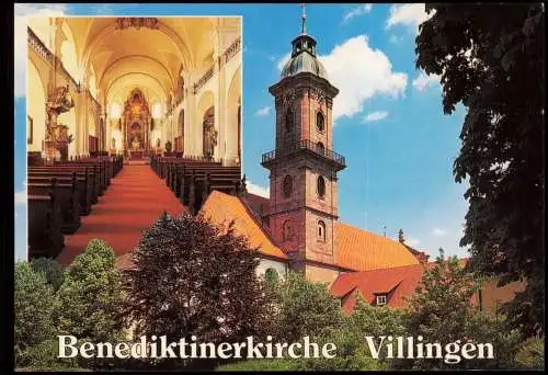 Ansichtskarte Villingen Schwenningen Benediktiner-Kirche 1980