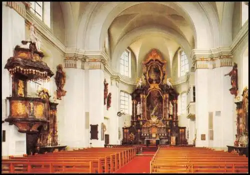 Ansichtskarte Donaueschingen Stadtkirche St. Johann Böhmischer Barock 1980