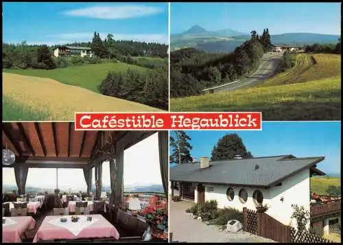 Engen (Hegau) Mehrbild-AK Caféstüble am Hegaublick Engen-Hegaublick 6 1992