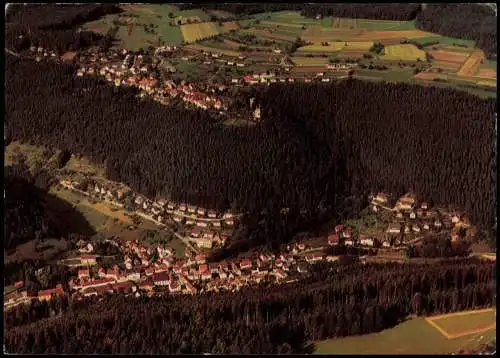 Bad Teinach-Zavelstein Luftbild Luftaufnahme der Orte im Schwarzwald 1976