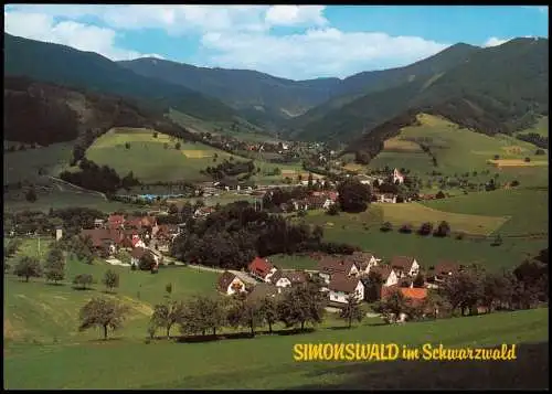 Simonswald Panorama-Ansicht Blick vom Ettersbachtal ins Haslachtal 1994