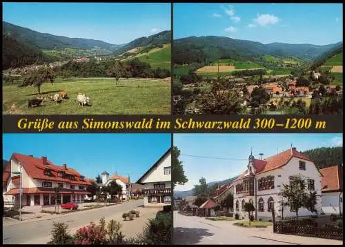 Ansichtskarte Simonswald Mehrbildkarte mit 4 Ortsansichten 1994