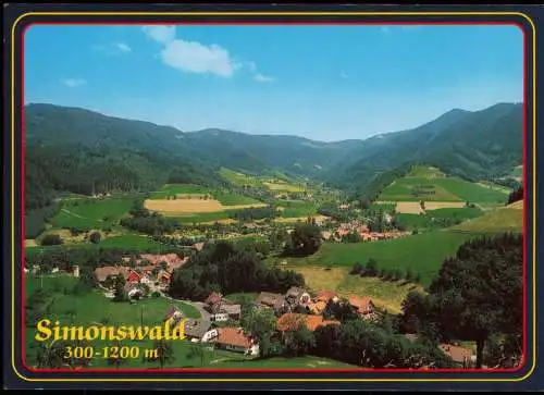 Ansichtskarte Simonswald Panorama-Ansicht Ort im Schwarzwald 1990