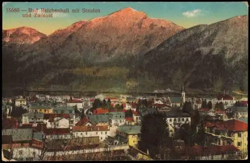 Ansichtskarte Bad Reichenhall mit Staufen und Zwiesel 1915