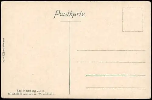 Bad Homburg vor der Höhe Elisabethenbrunnen m. Wandelhalle. 1914