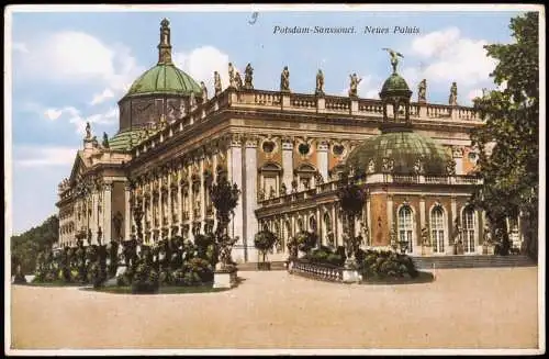 Ansichtskarte Brandenburger Vorstadt-Potsdam Neues Palais (Sanssouci) 1930