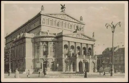 Ansichtskarte Frankfurt am Main Opernhaus 1930