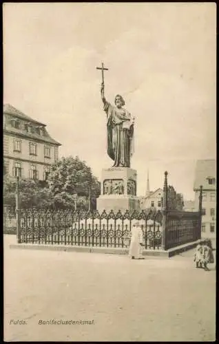 Ansichtskarte Fulda Bonifatius Denkmal Bonifaciusdenkmal 1910