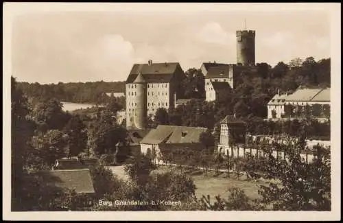 Ansichtskarte Gnandstein-Kohren-Sahlis Burg Gnandstein 1930