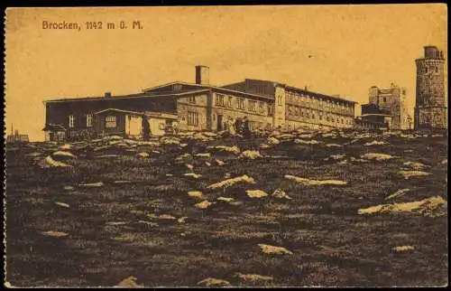 Ansichtskarte Ilsenburg (Harz) Brockenhotel 1915