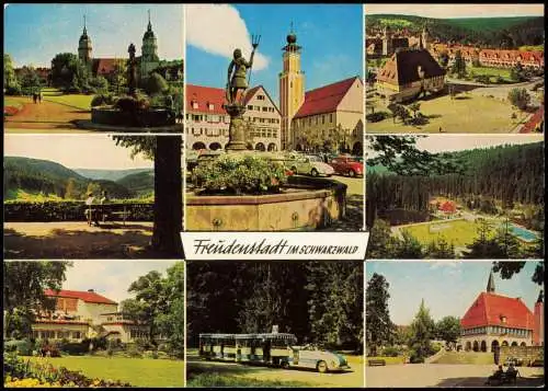 Ansichtskarte Freudenstadt Mehrbildkarte mit diversen Ortsansichten 1970