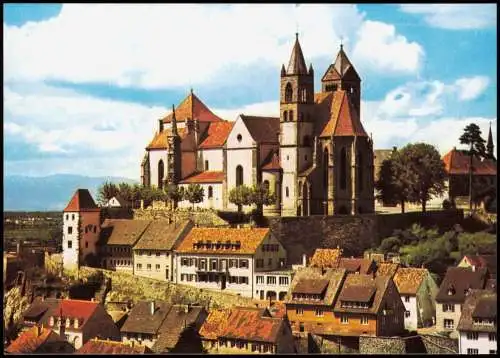 Ansichtskarte Breisach (Rhein) St. Stephansmünster Stadt Teilansicht 1980