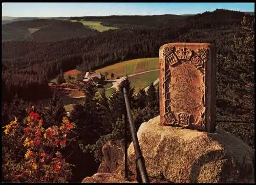 Hornberg Umlandansicht Ausblick vom Karlstein Schwarzwaldbahn 1975