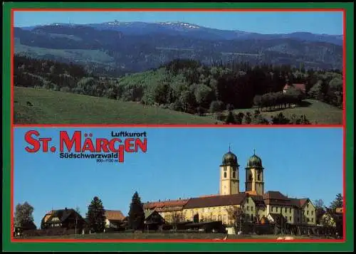 Ansichtskarte St. Märgen Ortsansicht Südschwarzwald 1990