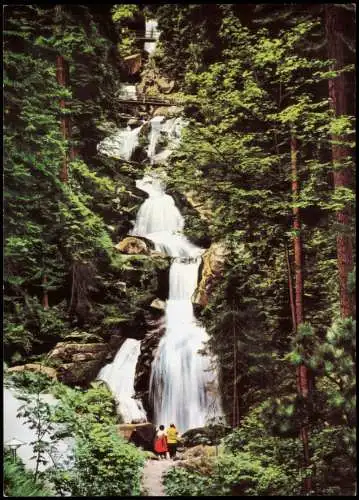 Ansichtskarte Triberg im Schwarzwald Kaskaden-Wasserfall 1980