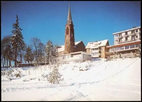 Ansichtskarte St. Georgen (Schwarzwald) Ortsansicht im Winter 1980