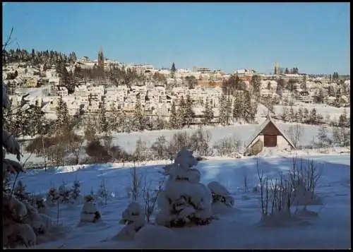 Ansichtskarte St. Georgen (Schwarzwald) Panorama-Ansicht im Winter 1980