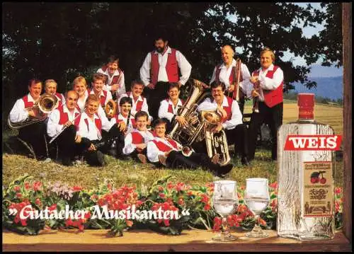 Gutach (Schwarzwaldbahn) Gutacher Musikanten Musik-Gruppenfoto 1980