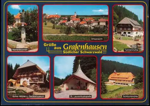 Grafenhausen  Narrenbrunnen, Tannenmühle, Schlüchtmühle uvm. 1990