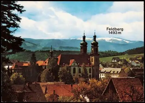 St. Peter (Hochschwarzwald)  Ortsansicht Blick zum Feldberg im Schwarzwald 1980